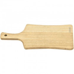 TABUA DE MADEIRA TAUARI RETANGULAR COM CABO PARA ALIMENTOS DELICATE NATURAL TRAMONTINA