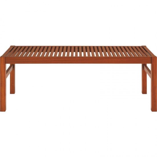 BANCO DE MADEIRA JATOBA SEM ENCOSTO 3 LUGARES TERRAZZO FITT ENVERNIZADO ECO BLINDAGE TRAMONTINA