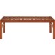 BANCO DE MADEIRA JATOBA SEM ENCOSTO 3 LUGARES TERRAZZO FITT ENVERNIZADO ECO BLINDAGE TRAMONTINA