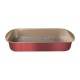ASSADEIRA COM GRELHA 34CM 4 5L BRASIL VERMELHO ALUMINIO COM REVESTIMENTO ANTIADERENTE TRAMONTINA