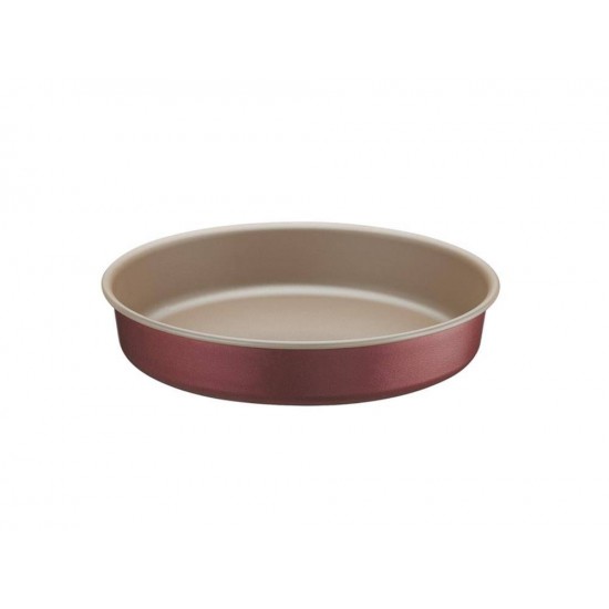 ASSADEIRA REDONDA 22CM 1 8L BRASIL VERMELHO ALUMINIO COM REVESTIMENTO ANTIADERENTE TRAMONTINA