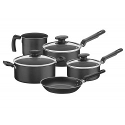 JOGO DE PANELAS 5 PEÇAS LORETO GRAFITE SORTIDOS DE ALUMINIO COM REVESTIMENTO ANTIADERENTE TRAMONTINA