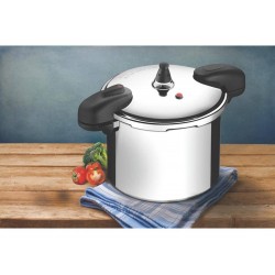 PANELA DE PRESSAO 24CM 10 0L VALENCIA ALUMINIO POLIDO TRAMONTINA