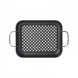 GRELHA RETANGULAR EM ALUMÍNIO ANODIZADO 28 CM TRAMONTINA