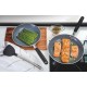 FRIGIDEIRA PROFISS ALUMÍNIO ACAB LIXADO REVEST INTERNO CERAMICO CABO BAQUELITE 24CM 1.3L TRAMONTINA