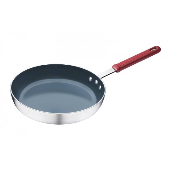 FRIGIDEIRA PRO ALUMINIO ACAB EX LIXADO REVES INTER CERAMICO CABO INOX SILICONE 32CM 4.3L TRAMONTINA