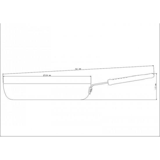 FRIGIDEIRA PRO ALUMINIO ACAB EX LIXADO REVES INTER CERAMICO CABO INOX SILICONE 32CM 4.3L TRAMONTINA