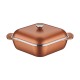 CACAROLA QUADRADA 28CM 5 6L LYON DOURADO ALUMINIO COM REVESTIMENTO ANTIADERENTE TRAMONTINA