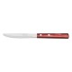 FACA DE MESA 4 POLYWOOD VERMELHO LAMINA DE ACO INOX E CABO DE MADEIRA TRAMONTINA