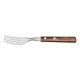 GARFO DE MESA POLYWOOD CASTANHO LAMINA DE ACO INOX E CABO DE MADEIRA TRAMONTINA