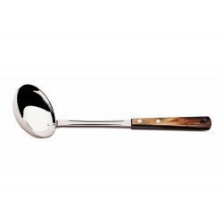 CONCHA POLYWOOD CASTANHO LAMINA DE ACO INOX E CABO DE MADEIRA TRAMONTINA