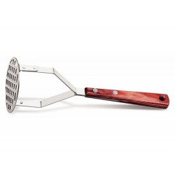 AMASSADOR DE BATATAS POLYWOOD VERMELHO LAMINA DE ACO INOX E CABO DE MADEIRA TRAMONTINA
