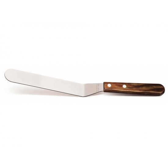 ESPATULA PARA CONFEITEIRO 7 POLYWOOD CASTANHOLAMINA DE ACO INOX E CABO DE MADEIRA TRAMONTINA
