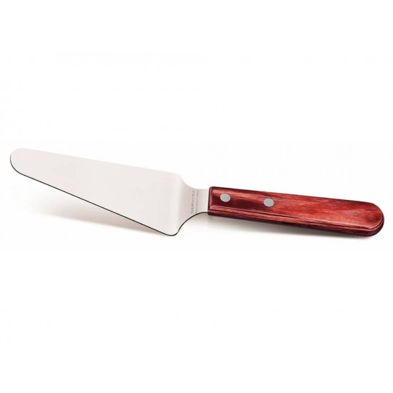 ESPATULA PARA BOLO 5 POLYWOOD VERMELHOLAMINA DE ACO INOX E CABO DE MADEIRA TRAMONTINA