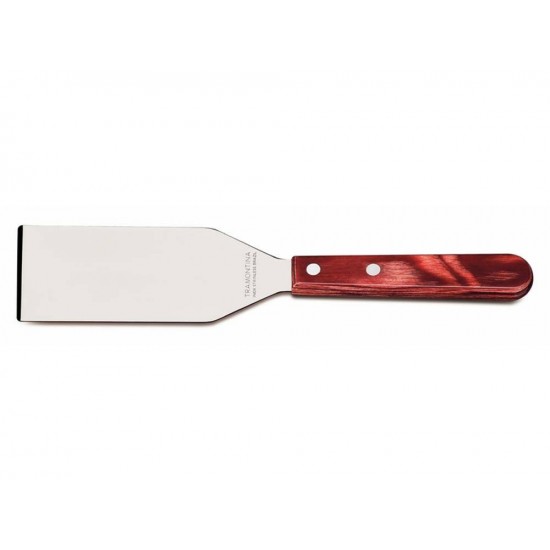 ESPATULA RASPADOR 5 POLYWOOD VERMELHOLAMINA DE ACO INOX E CABO DE MADEIRA TRAMONTINA