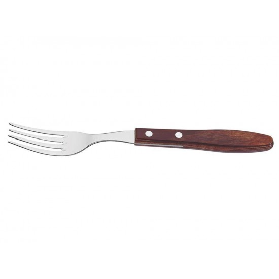 GARFO JUMBO POLYWOOD VERMELHO LAMINA DE ACO INOX E CABO DE MADEIRA TRAMONTINA