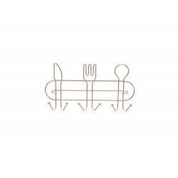 SUPORTE COM 6 GANCHOS PAREDE QUERIDA ROSE GOLD ARTHI