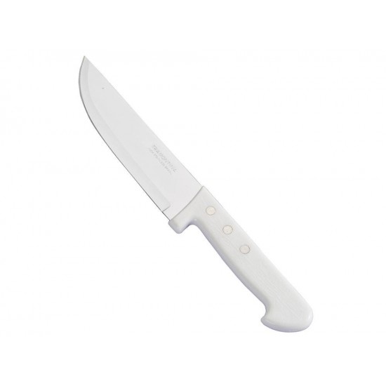 FACA PARA COZINHA 6 PLENUS BRANCO LAMINA DE ACO INOX E CABO DE POLIPROPILENO TRAMONTINA
