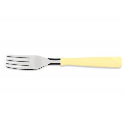 GARFO DE MESA NEW KOLOR CREME LAMINA DE ACO INOX E CABO DE POLIPROPILENO TRAMONTINA