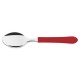 COLHER DE MESA LEME VERMELHO LAMINA DE ACO INOX E CABO DE POLIPROPILENO TRAMONTINA