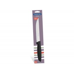 FACA PARA COZINHA 6 PLENUS PRETO LAMINA DE ACO INOX E CABO DE POLIPROPILENO TRAMONTINA