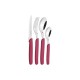 FAQUEIRO 24 PCS CARMEL PURPURA/MEDIO SORTIDOS COM LAMINAS ACO INOX E CABOS POLIPROPILENO TRAMONTINA