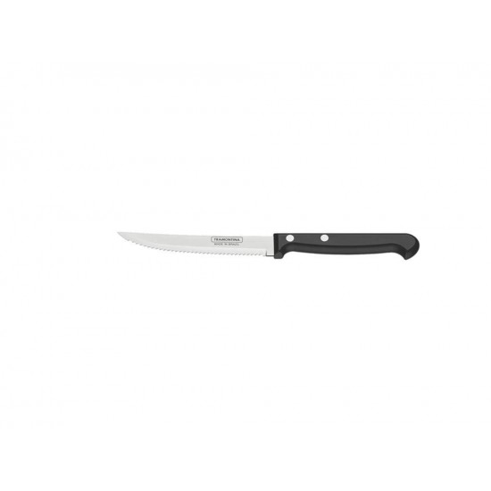 FACA PARA CHURRASCO FRUTAS 5 ULTRACORTE PRETO LAMINA DE ACO INOX E CABO DE POLIPROPILENO TRAMONTINA