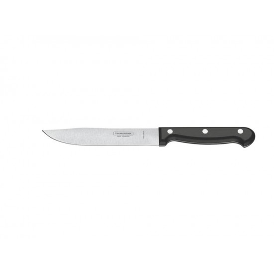 FACA PARA COZINHA 6 ULTRACORTE PRETO LAMINA DE ACO INOX E CABO DE POLIPROPILENO TRAMONTINA