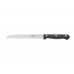 FACA PARA PAO 7 ULTRACORTE PRETO LAMINA DE ACO INOX E CABO DE POLIPROPILENO TRAMONTINA