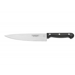 FACA CHEF 7 ULTRACORTE PRETO LAMINA DE ACO INOX E CABO DE POLIPROPILENO TRAMONTINA