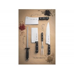FACA CHEF 10 CENTURY PRETO LAMINA DE ACO INOX E CABO DE POLICARBONATO TRAMONTINA
