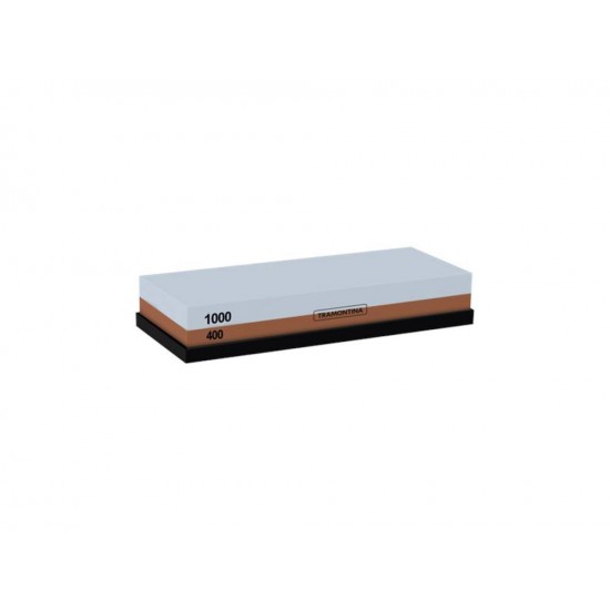 PEDRA PARA AFIAR PROFIO MISTO PEDRA DE CERAMICA COM DOIS ESTAGIOS DE AFIACAO TRAMONTINA
