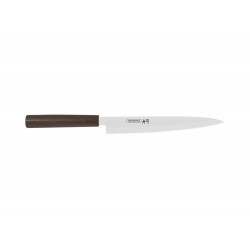 FACA YANAGIBA 9 SUSHI SILVER MARROM LAMINA DE ACO INOX E CABO DE NYLON TRAMONTINA