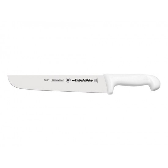 FACA PASSADOR 10 PROFISSIONAL BRANCO LAMINA DE ACO INOX E CABO DE POLIPROPILENO TRAMONTINA