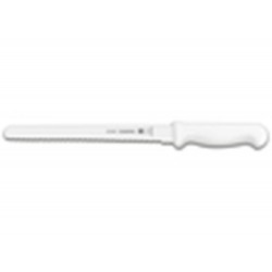 FACA PARA FIAMBRES 12 PROFISSIONAL BRANCO LAMINA DE ACO INOX E CABO DE POLIPROPILENO TRAMONTINA