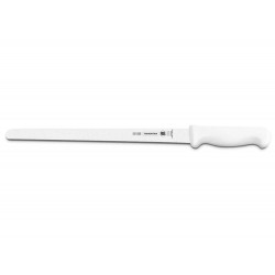 FACA PARA FIAMBRES 12 PROFISSIONAL BRANCO LAMINA DE ACO INOX E CABO DE POLIPROPILENO TRAMONTINA