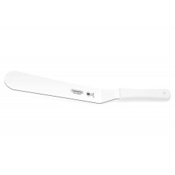 ESPATULA PARA CONFEITEIRO 10 PROFISSIONAL BRANCO LAMINA ACO INOX E CABO POLIPROPILENO TRAMONTINA