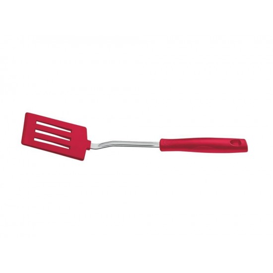 ESPATULA CURTA EASY VERMELHO ESPATULA DE NYLON HASTE DE ACO INOX E CABO DE POLIPROPILENO TRAMONTINA