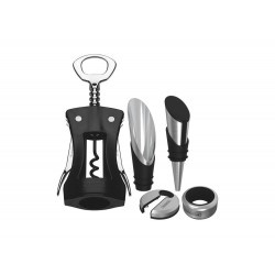 JOGO PARA VINHO 5 PEÇAS HARMONIZA PRETO SORTIDOS DE UTENSILIOS PARA USO DOMESTICO TRAMONTINA