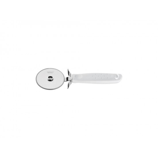 CORTADOR PARA PIZZA UTILITA BRANCO LAMINA DE ACO INOX E CABO DE POLIPROPILENO TRAMONTINA