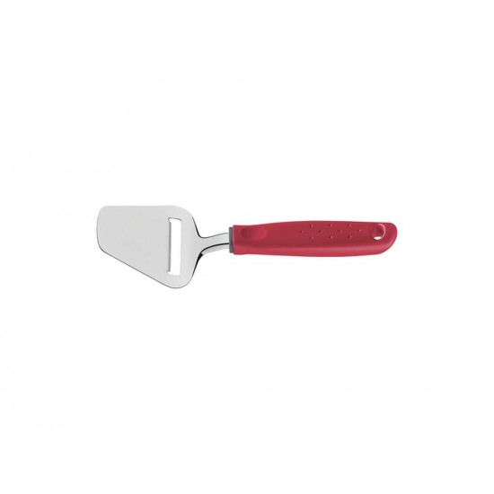 PLAINA PARA QUEIJO UTILITA VERMELHO LAMINA DE ACO INOX E CABO DE POLIPROPILENO TRAMONTINA