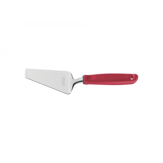 ESPATULA PARA PIZZA UTILITA VERMELHOLAMINA DE ACO INOX E CABO DE POLIPROPILENO TRAMONTINA