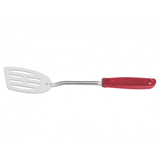 ESPATULA UTILITA VERMELHOLAMINA DE ACO INOX E CABO DE POLIPROPILENO TRAMONTINA