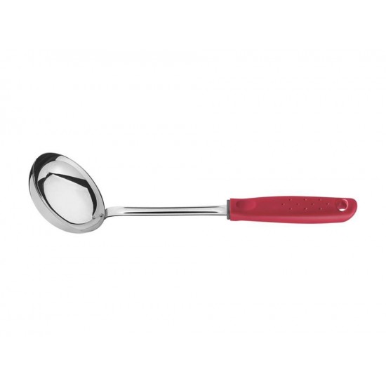 CONCHA UTILITA VERMELHO LAMINA DE ACO INOX E CABO DE POLIPROPILENO TRAMONTINA