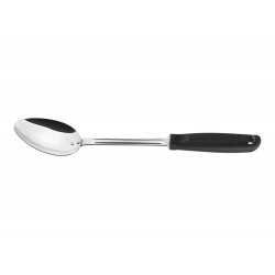 COLHER PARA ARROZ UTILITA PRETO LAMINA DE ACO INOX E CABO DE POLIPROPILENO TRAMONTINA