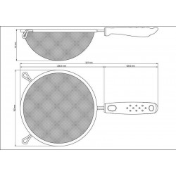 PENEIRA UTILITA EM ACO INOX COM CABO DE POLIPROPILENO PRETO 17 CM TRAMONTINA
