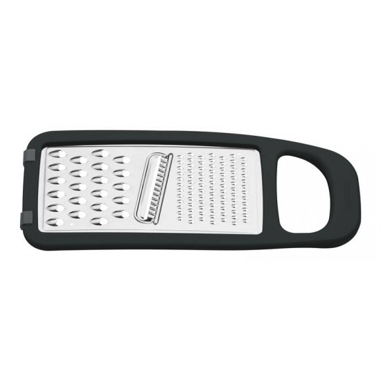 RALADOR UTILITA EM ACO INOX E ABS COM BASE EMBORRACHADA PRETO TRAMONTINA