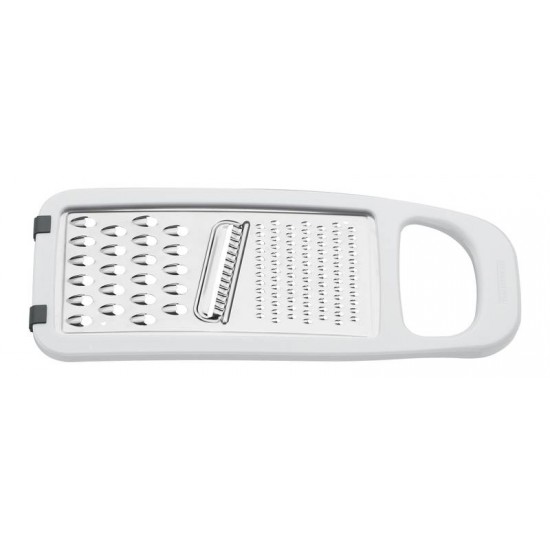 RALADOR UTILITA EM ACO INOX E ABS COM BASE EMBORRACHADA BRANCO TRAMONTINA