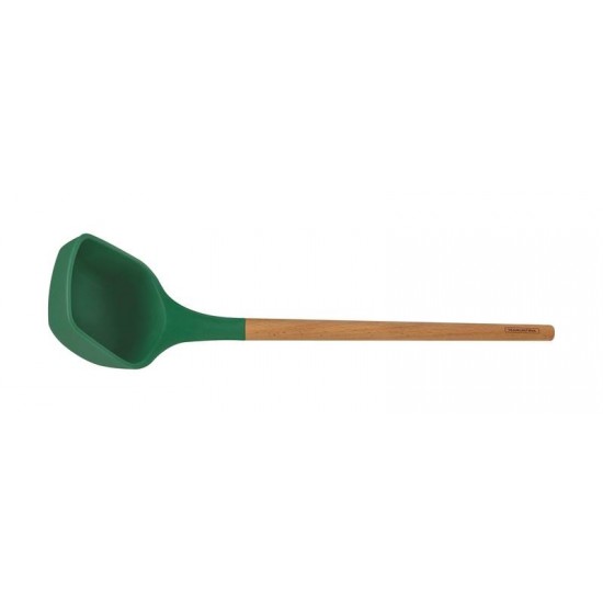 CONCHA LIVE EM SILICONE VERDE COM CABO DE MADEIRA TRAMONTINA