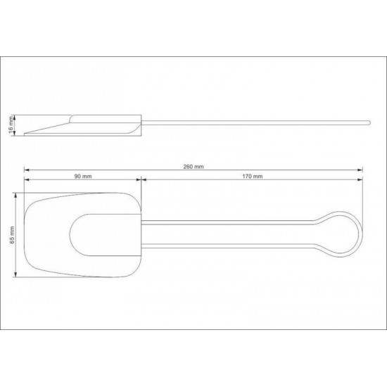 ESPATULA DE SILICONE APRECIATTA COM CABO EM ACO INOX TRAMONTINA